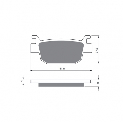 Brzdové obloženie GOLDFREN 287 S33 STREET Zadná