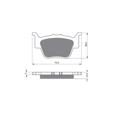 Brzdové obloženie GOLDFREN 243 K5