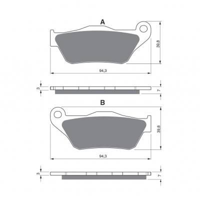 Brzdové obloženie GOLDFREN 262 AD