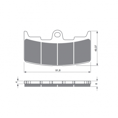 Brzdové obloženie GOLDFREN 270 AD