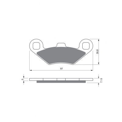 Brzdové obloženie GOLDFREN 280 AD