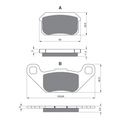 Brzdové obloženie GOLDFREN 283 AD