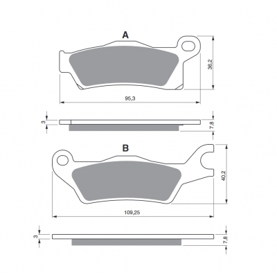 Brzdové obloženie GOLDFREN 309 S33 OFF-ROAD