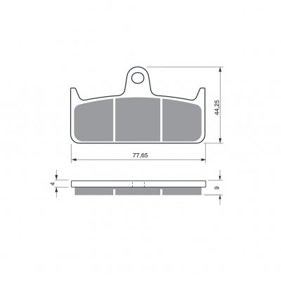 Brzdové obloženie GOLDFREN 301 S33 STREET FRONT