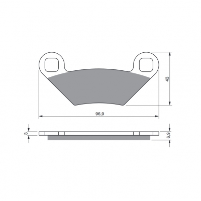 Brzdové obloženie GOLDFREN 300 K5