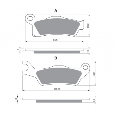 Brzdové obloženie GOLDFREN 310 AD