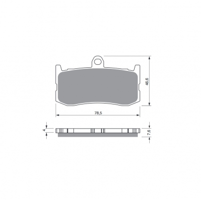 Brzdové obloženie GOLDFREN 296 S3