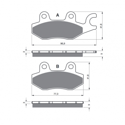 Brzdové obloženie GOLDFREN 332 S3