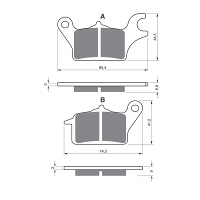 Brzdové obloženie GOLDFREN 357 S3