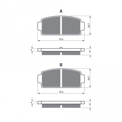 Brzdové obloženie GOLDFREN 362 S33 OFF-ROAD Zadná