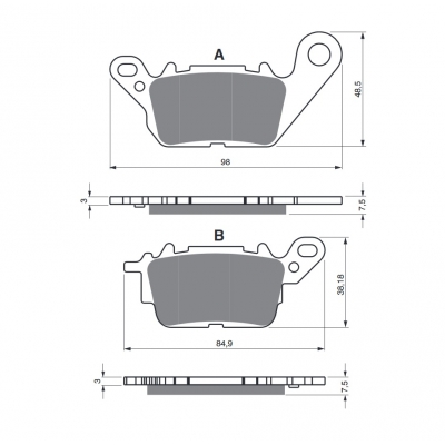 Brzdové obloženie GOLDFREN 380 AD