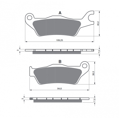 Brzdové obloženie GOLDFREN 381 S3