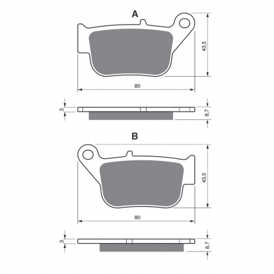 Brzdové obloženie GOLDFREN 348 AD