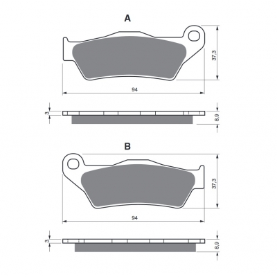 Brzdové obloženie GOLDFREN 349 S3