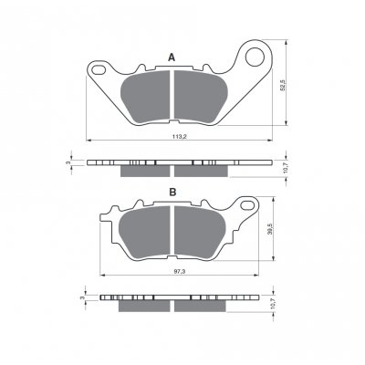 Brzdové obloženie GOLDFREN 370 S3