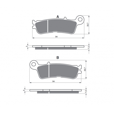 Brzdové obloženie GOLDFREN 403 S33 OFF-ROAD FRONT