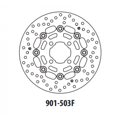 Brzdový kotúč GOLDFREN 901-503F predné 249 mm