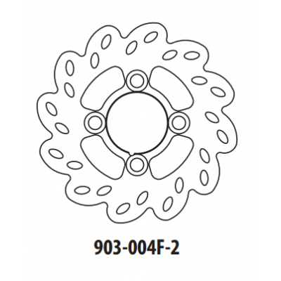 Brzdový kotúč GOLDFREN 903-004F-2 predné 160,6 mm