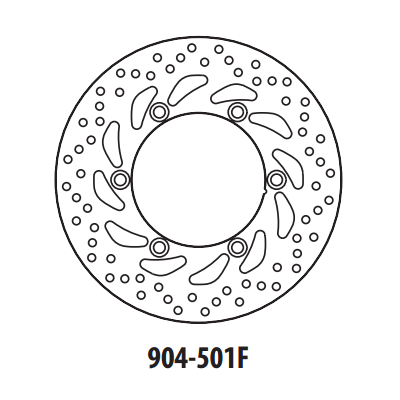 Brzdový kotúč GOLDFREN 904-501F predné 260 mm