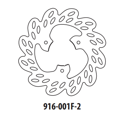 Brzdový kotúč GOLDFREN 916-001F-2 predné 190 mm