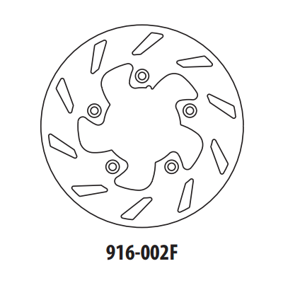 Brzdový kotúč GOLDFREN 916-002F predné 173,5 mm
