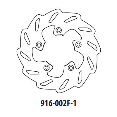 Brzdový kotúč GOLDFREN 916-002F-1 predné 173,5 mm