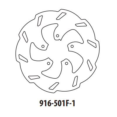 Brzdový kotúč GOLDFREN 916-501F-1 predné 220 mm