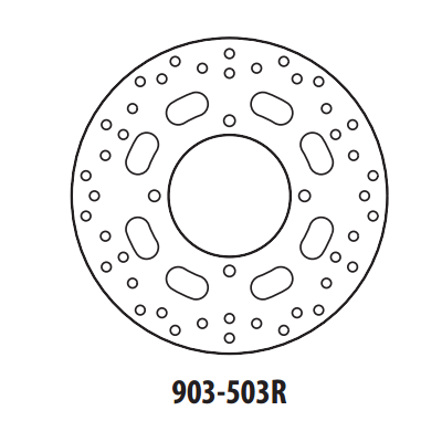 Brzdový kotúč GOLDFREN 903-503R zadná 240 mm