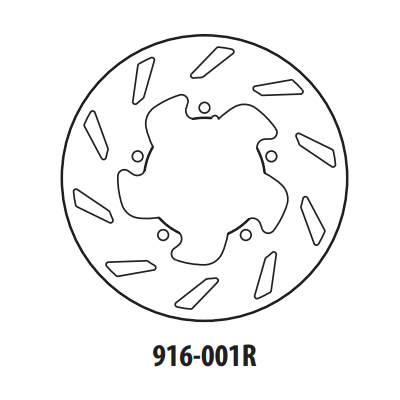 Brzdový kotúč GOLDFREN 916-001R zadná 175 mm