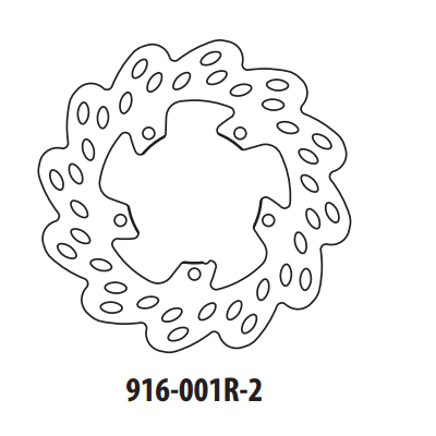 Brzdový kotúč GOLDFREN 916-001R-2 zadná 175 mm