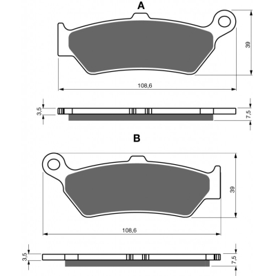 Brzdové obloženie GOLDFREN 444 S3