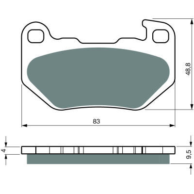 Brzdové obloženie GOLDFREN 445 S3