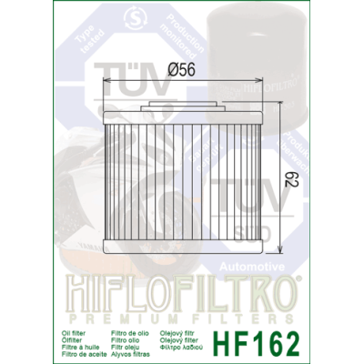 Olejový filter HIFLOFILTRO HF162