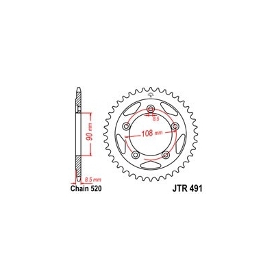 Reťazová rozeta JT JTR 491