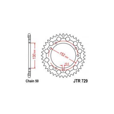 Reťazová rozeta JT JTR 729