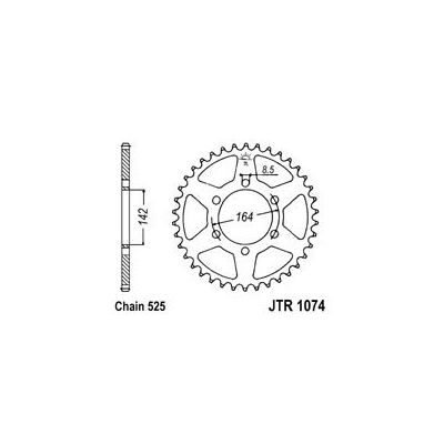 Reťazová rozeta JT JTR 1074-525