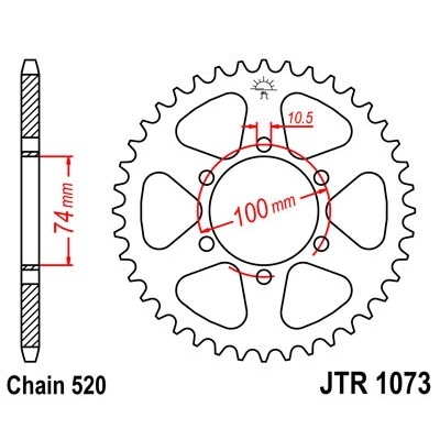 Reťazová rozeta JT JTR 1073-520