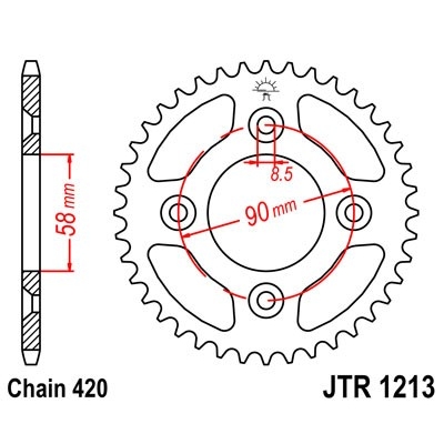 Reťazová rozeta JT JTR 1213-420