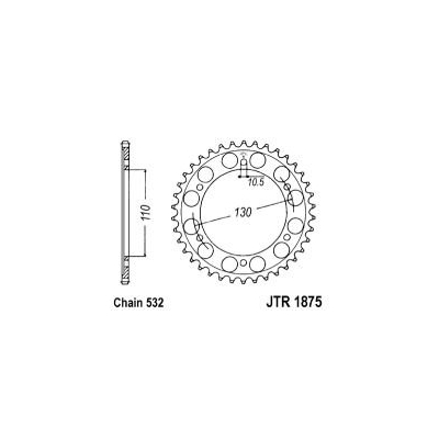 Reťazová rozeta JT JTR 1875