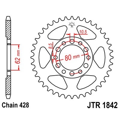 Reťazová rozeta JT JTR 1842