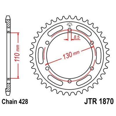Reťazová rozeta JT JTR 1870