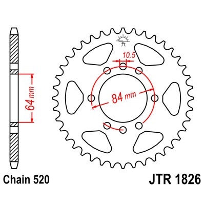 Reťazová rozeta JT JTR 1826