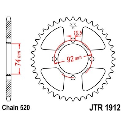 Reťazová rozeta JT JTR 1912