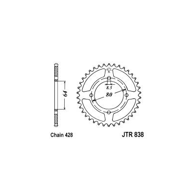 Reťazová rozeta JT JTR 838