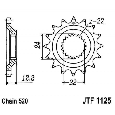 Kolečko JT JTF 1125