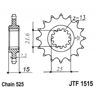 Kolečko JT JTF 1515