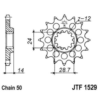 Kolečko JT JTF 1529
