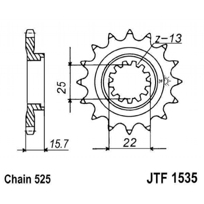 Kolečko JT JTF 1535