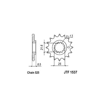 Kolečko JT JTF 1537 RB pogumované