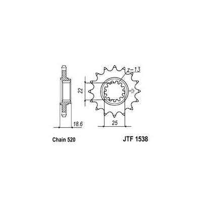 Kolečko JT JTF 1538